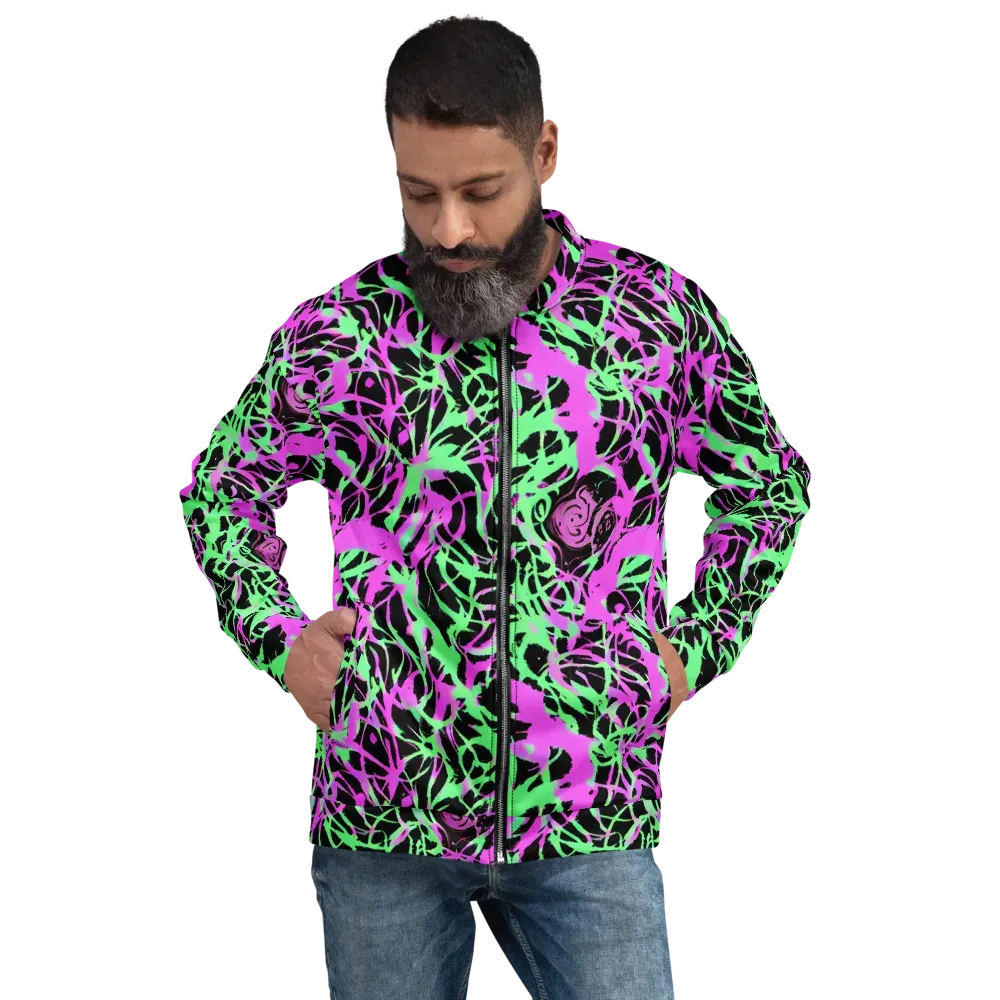Neon Thorn on Bomber Jacket — Front