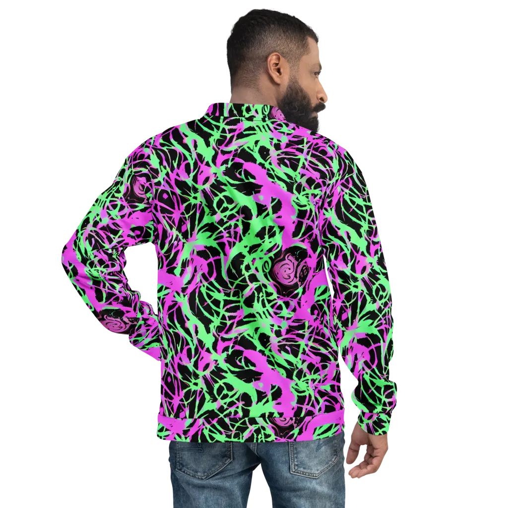 Neon Thorn on Bomber Jacket — Back