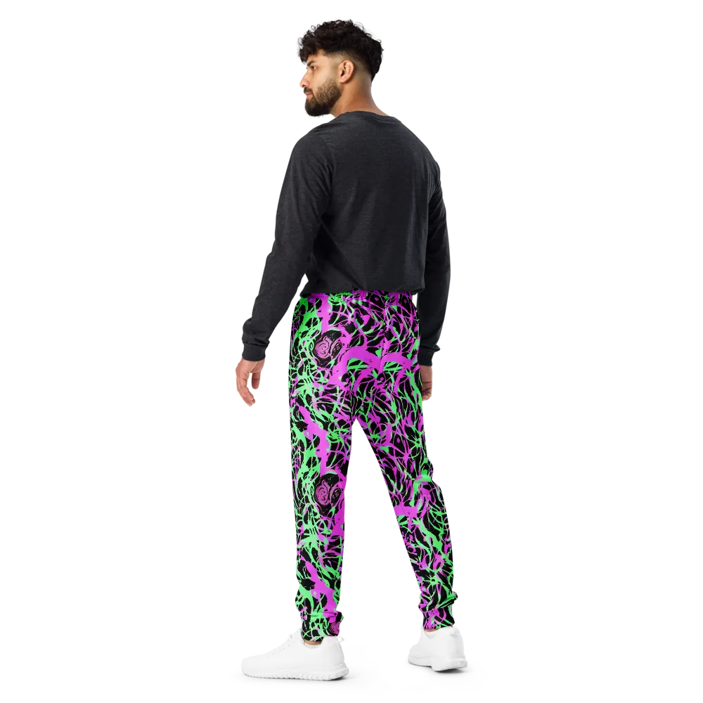 Neon Thorn on Men's Joggers — Back