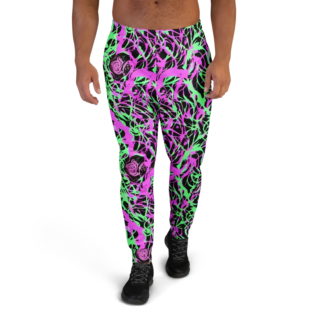 Neon Thorn on Men's Joggers — Front