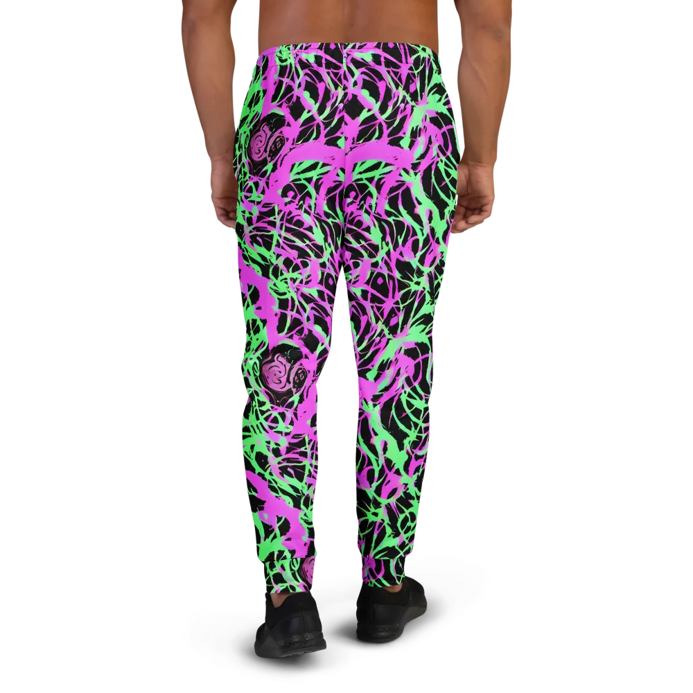 Neon Thorn on Men's Joggers — Back