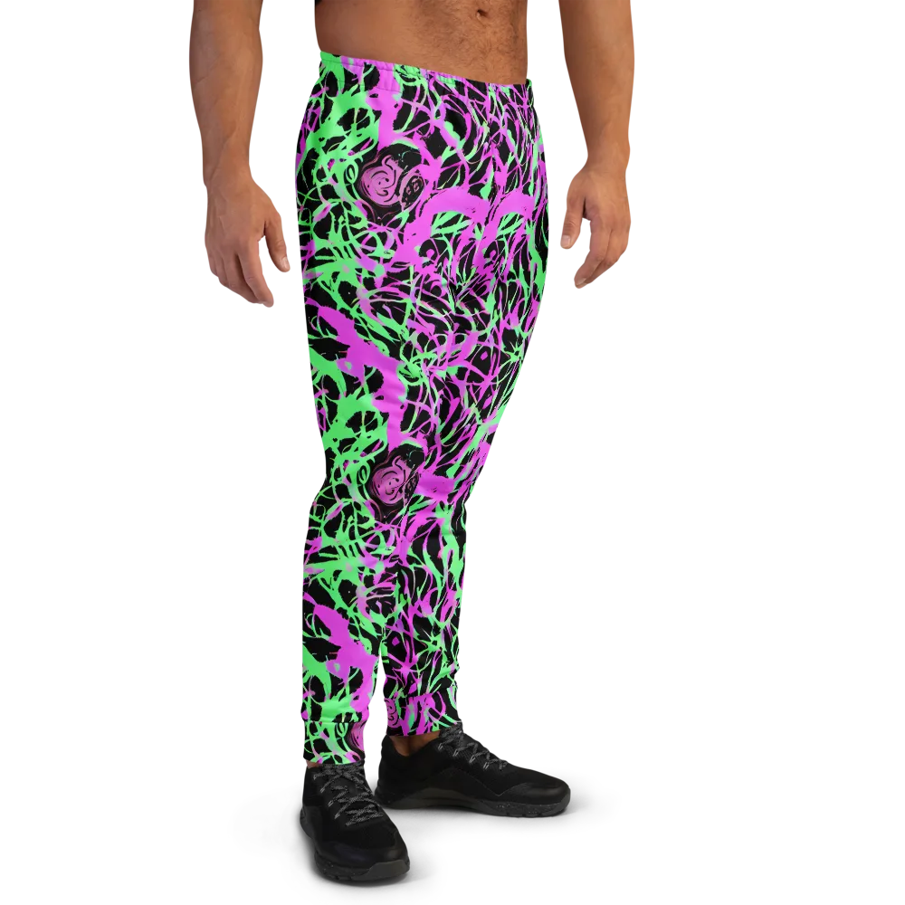 Neon Thorn on Men's Joggers — Right