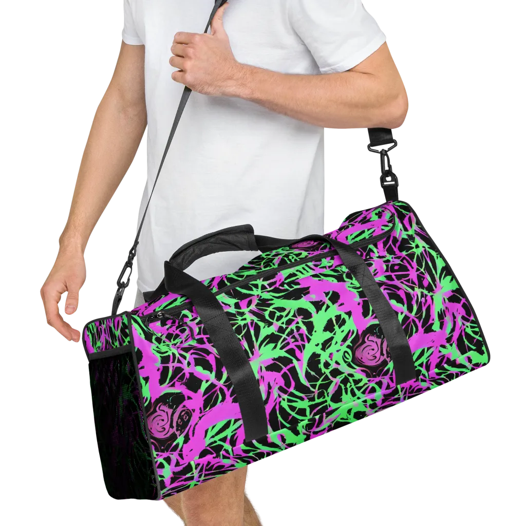 Neon Thorn on Duffle Bag — Right Front