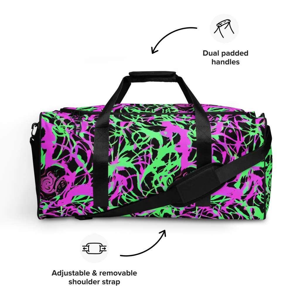 Neon Thorn on Duffle Bag — Front