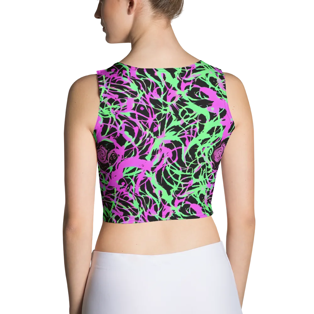 Neon Thorn on Crop Top — Back