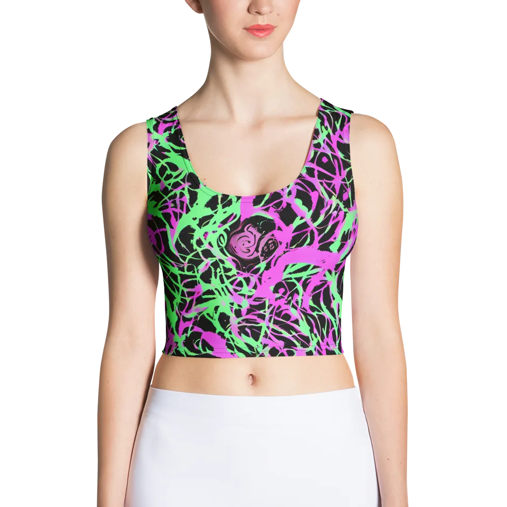 Neon Thorn on Crop Top — Front