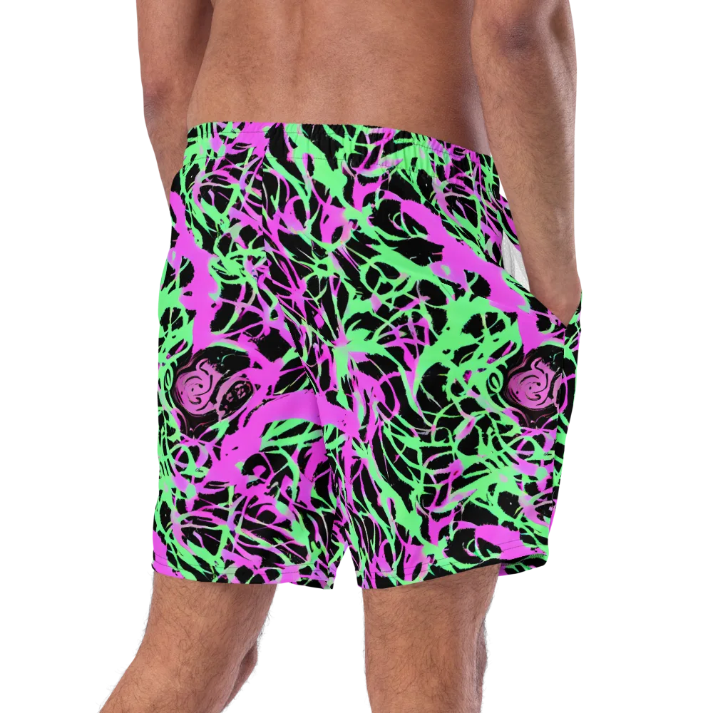 Neon Thorn on Swim Trunks — Right Back