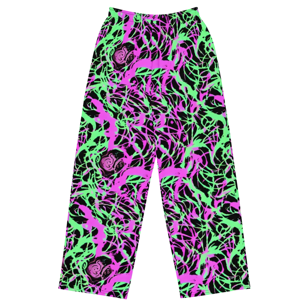 Neon Thorn on Wide-Leg Pants — Front