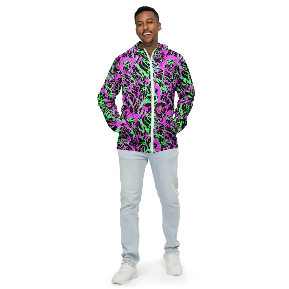 Neon Thorn on Men's Windbreaker — Front