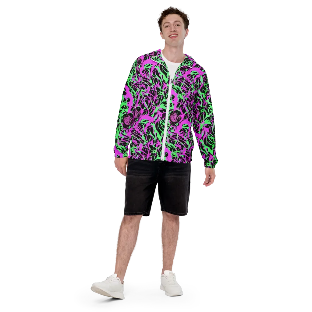 Neon Thorn on Men's Windbreaker — Front