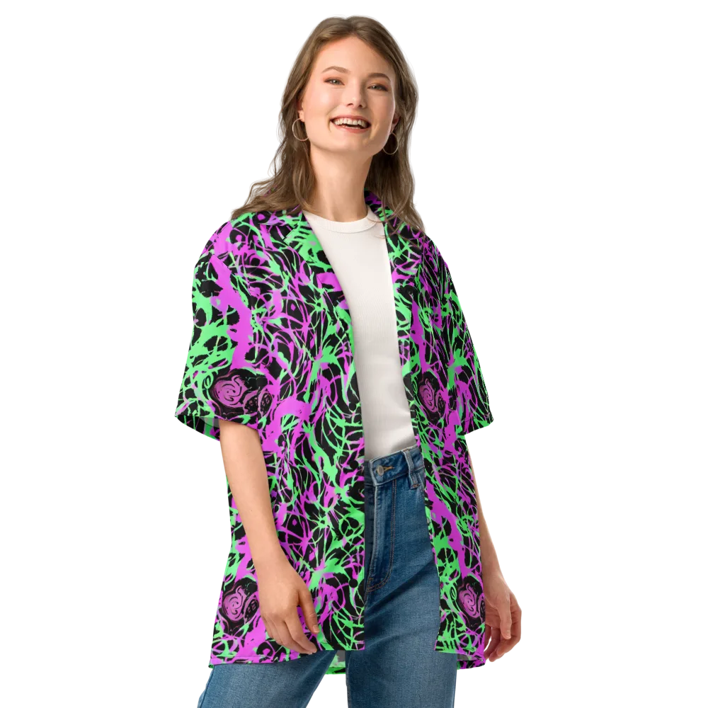 Neon Thorn on Button Shirt — Front