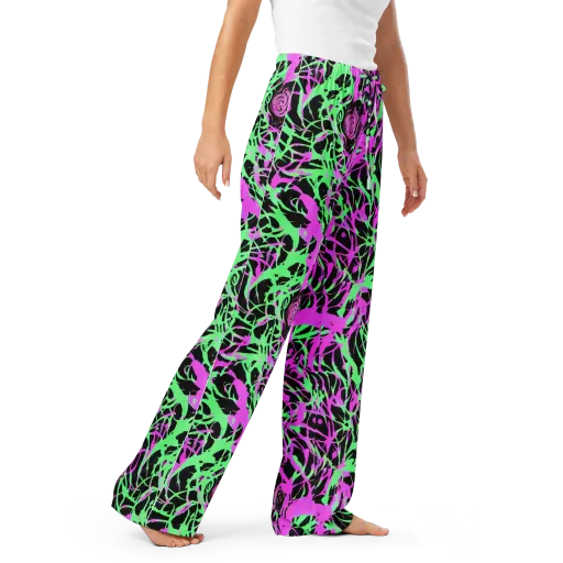 Neon Thorn on a Women's Pajama Pants