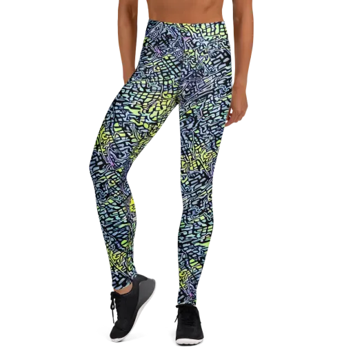 Ultraviolet Grid on a Yoga Leggings