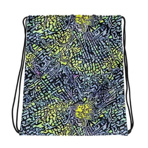Ultraviolet Grid on a Drawstring Bag