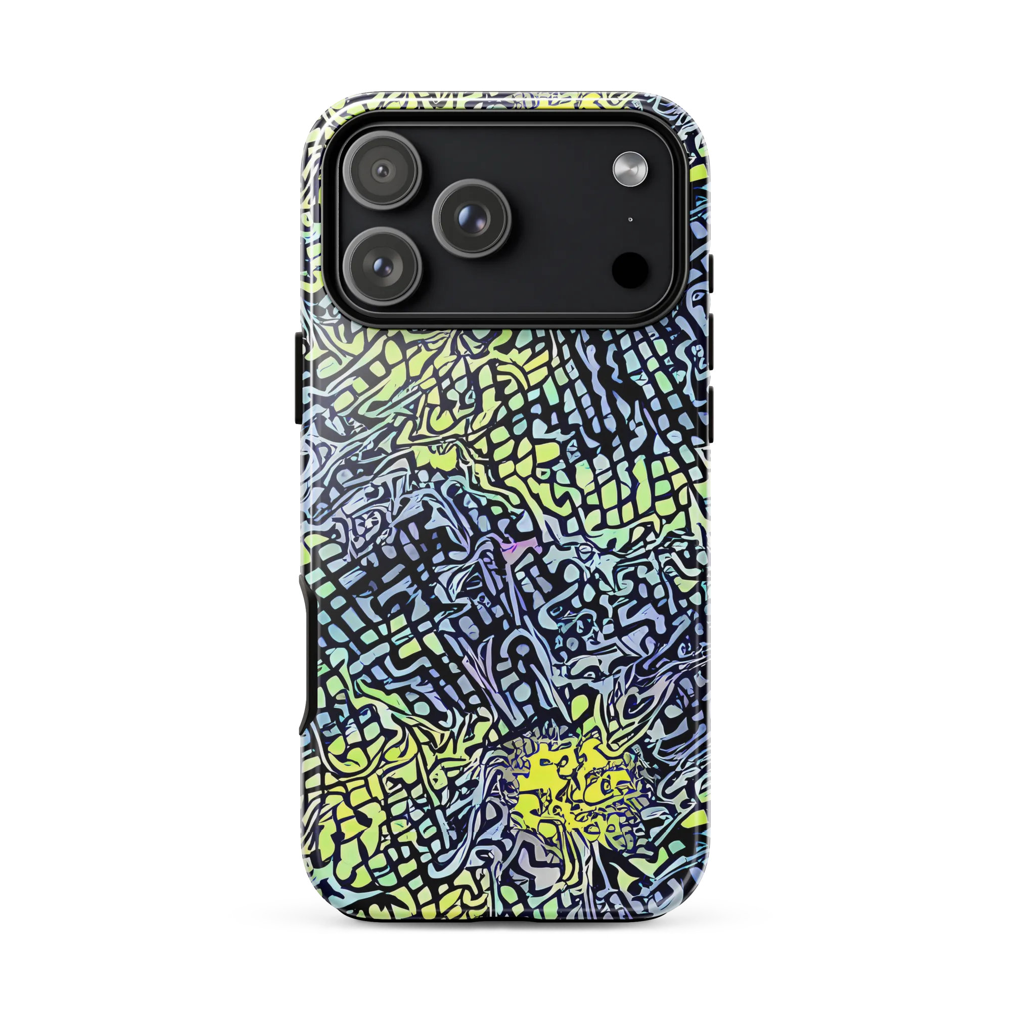 Ultraviolet Grid on Tough Case for iPhone® — Front