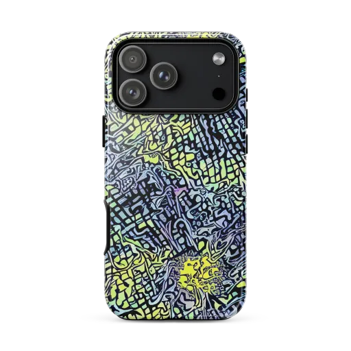Ultraviolet Grid on a Tough Case for iPhone®
