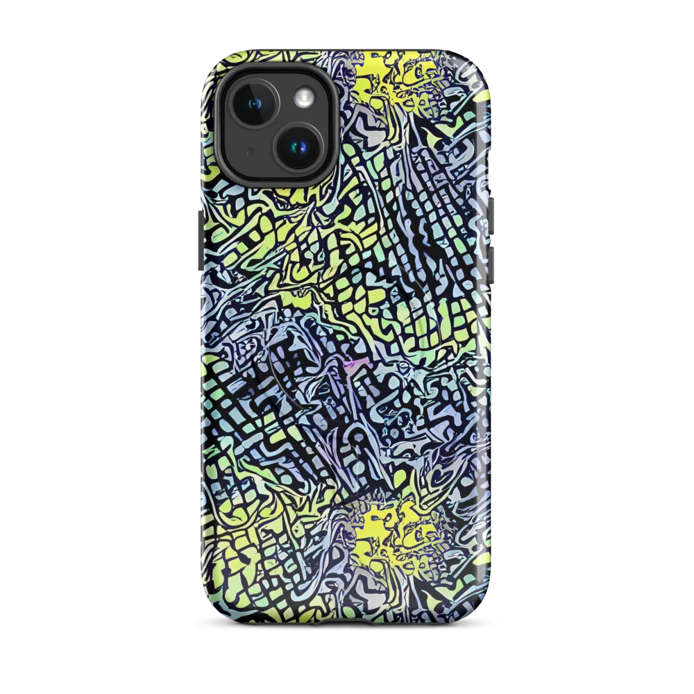 Ultraviolet Grid on MagSafe Tough Case for iPhone® — Front