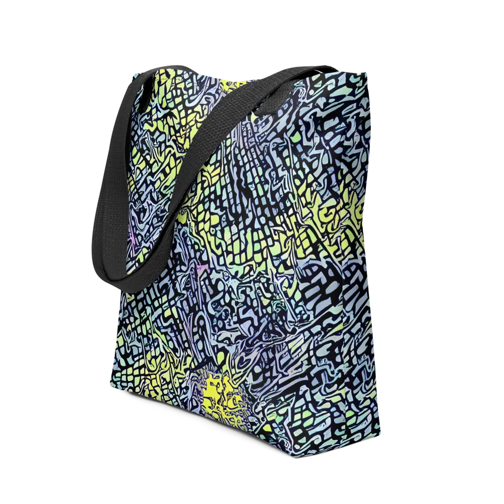 Ultraviolet Grid on Tote Bag — Front