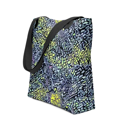 Ultraviolet Grid on a Tote Bag