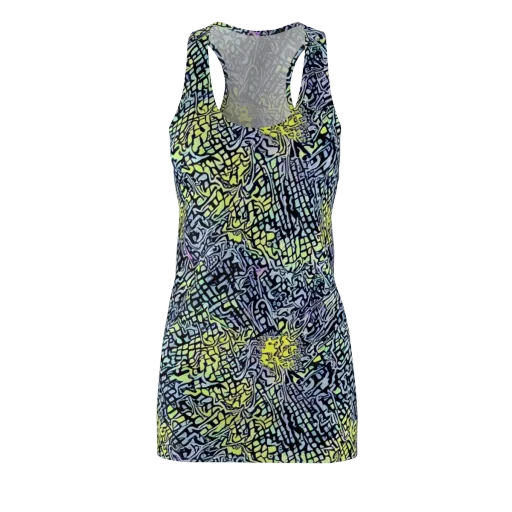 Ultraviolet Grid on a Racerback Dress
