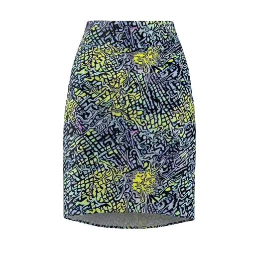 Ultraviolet Grid on a Pencil Skirt