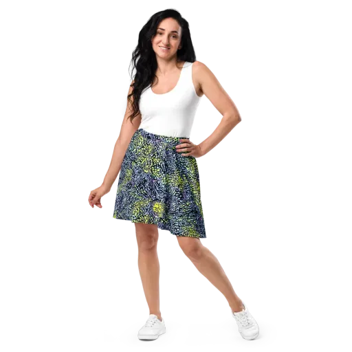 Ultraviolet Grid on a Skater Skirt