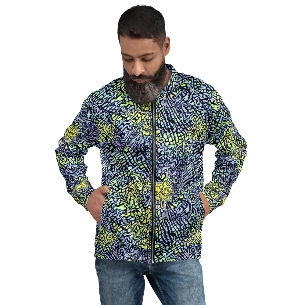 Ultraviolet Grid on Bomber Jacket — Front