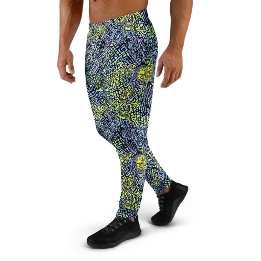 Ultraviolet Grid on a Men's Joggers