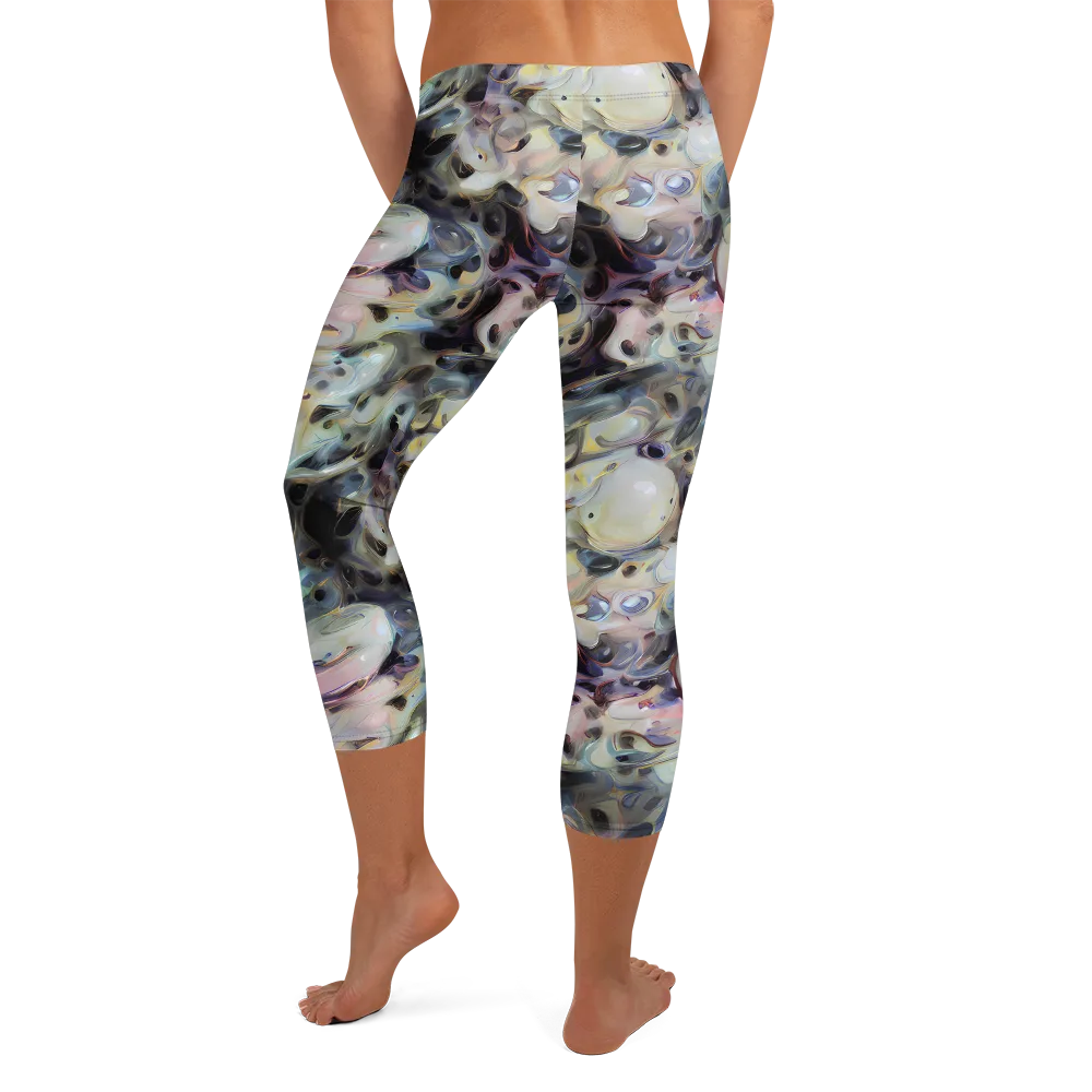 Opaline Drift on Capri Leggings — Back