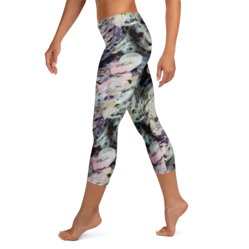 Opaline Drift on a Capri Leggings