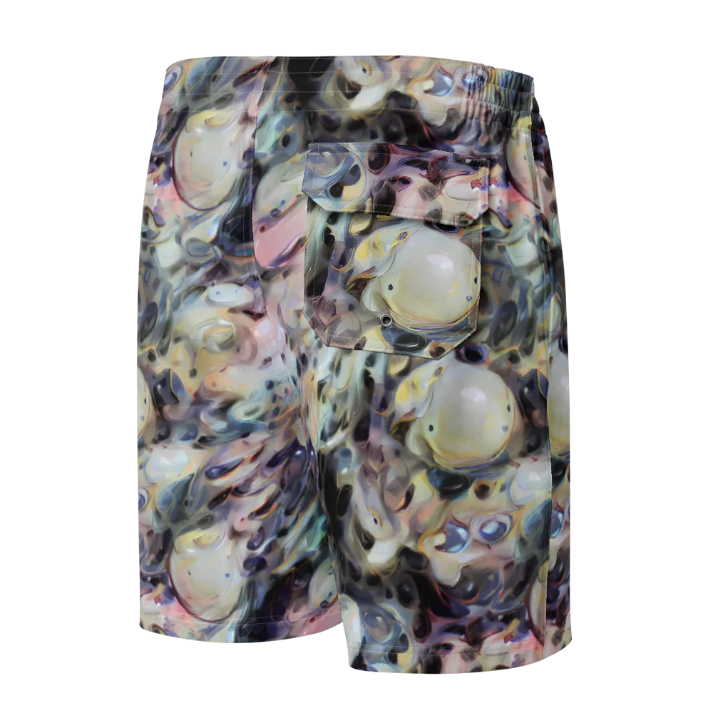 Opaline Drift on Men's Board Shorts — Back