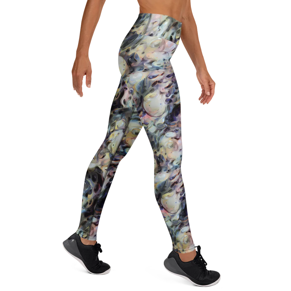 Opaline Drift on Yoga Leggings — Right