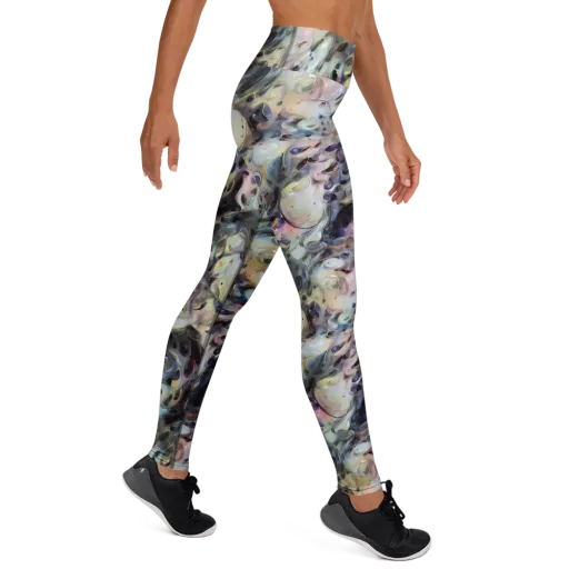 Opaline Drift on a Yoga Leggings
