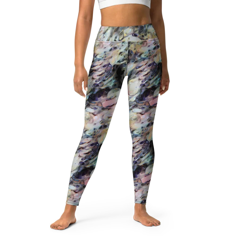 Opaline Drift on Yoga Leggings — Front