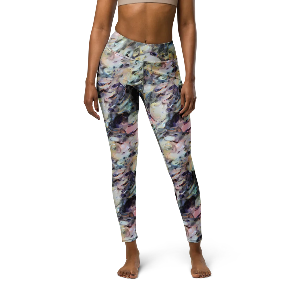 Opaline Drift on Yoga Leggings — Front