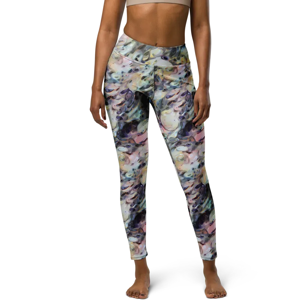Opaline Drift on Yoga Leggings — Front