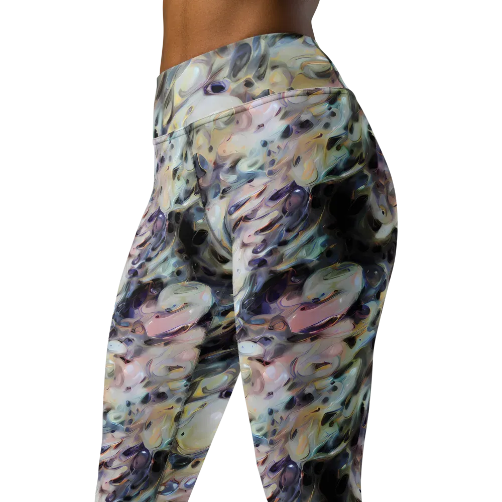 Opaline Drift on Yoga Leggings — Left Front