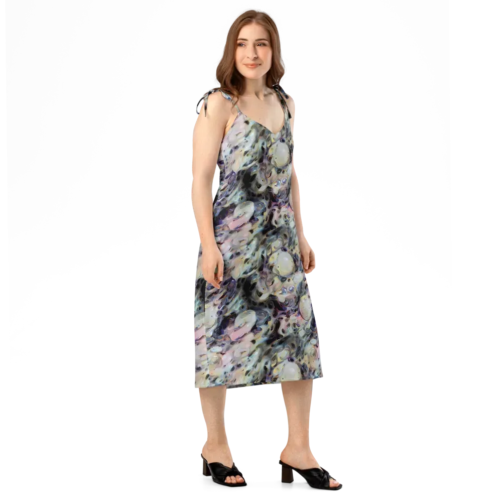 Opaline Drift on Slip Dress — Right Front