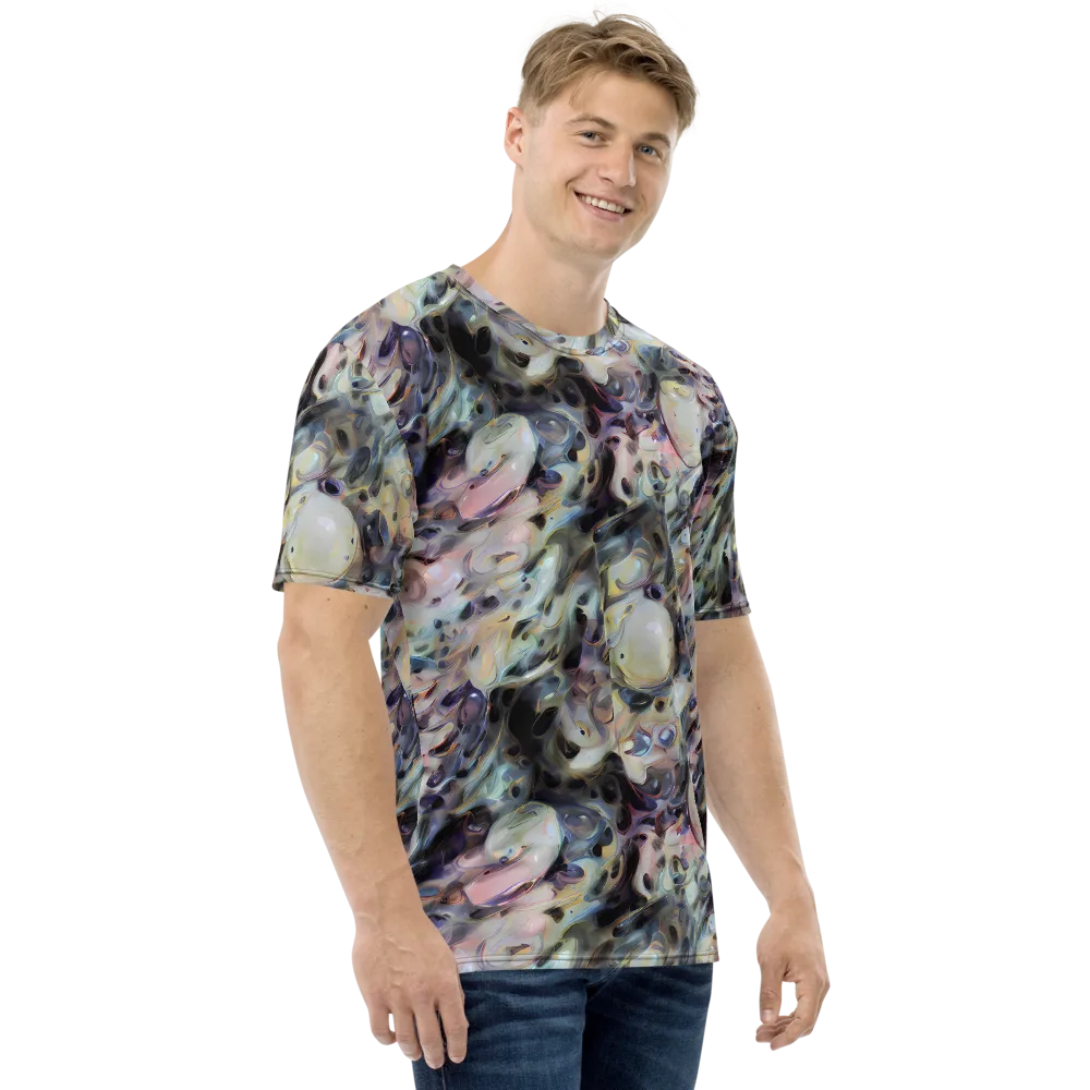 Opaline Drift on Men's Crew Neck T-Shirt — Right