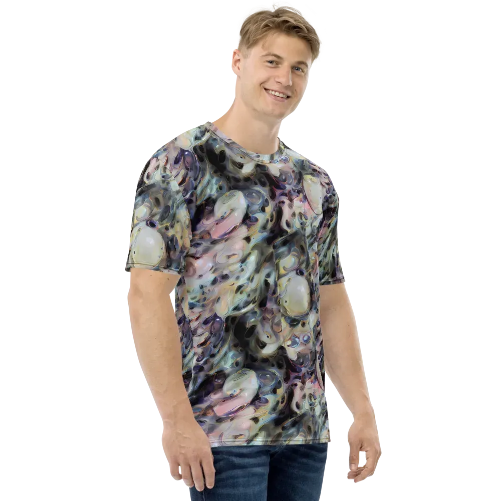 Opaline Drift on Men's Crew Neck T-Shirt — Right