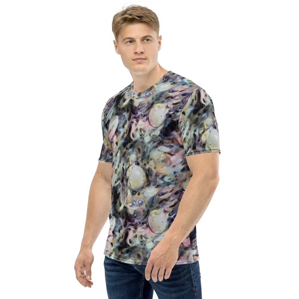 Opaline Drift on Men's Crew Neck T-Shirt — Left