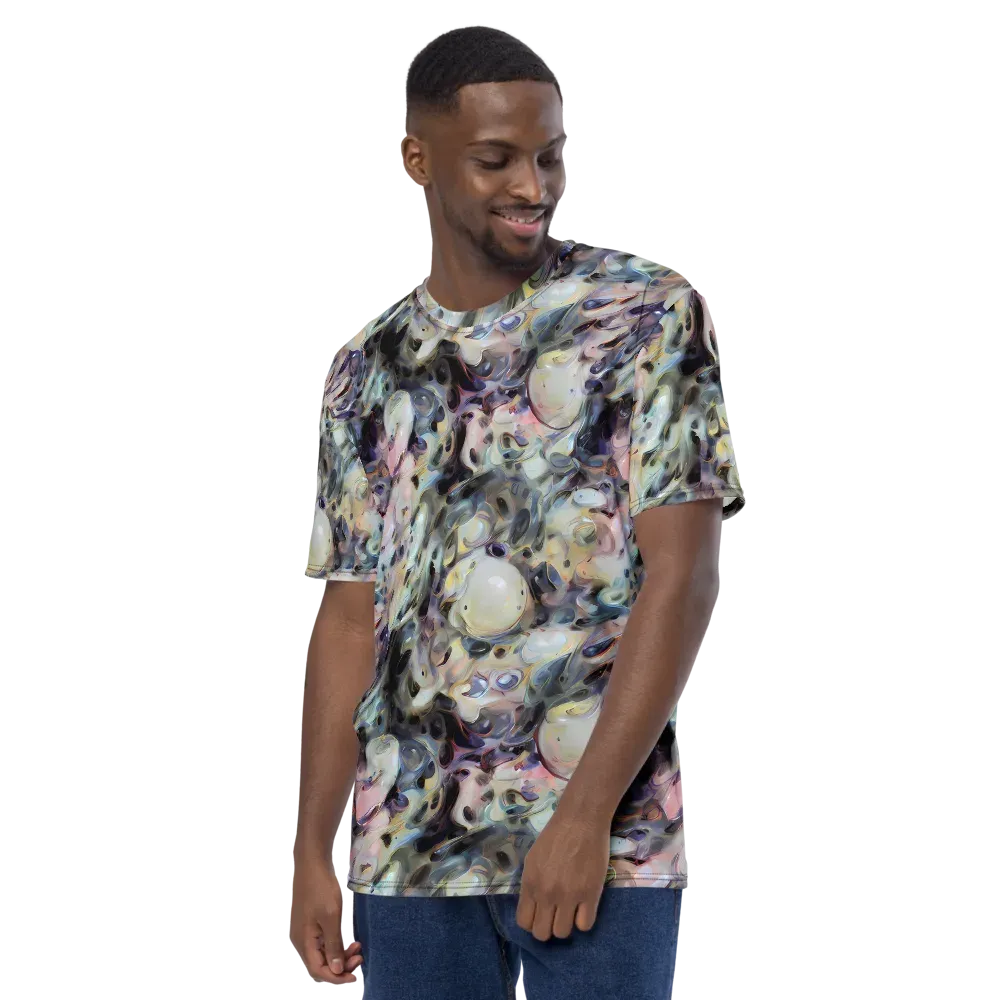 Opaline Drift on Men's Crew Neck T-Shirt — Left