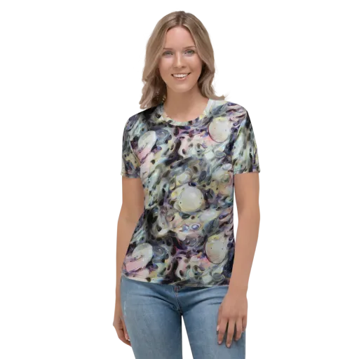 Opaline Drift on a Women's Crew Neck T-Shirt