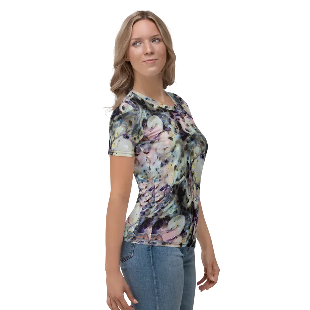 Opaline Drift on Women's Crew Neck T-Shirt — Right