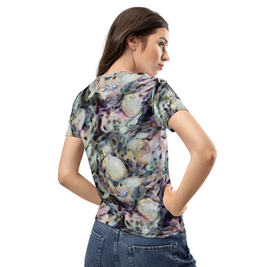 Opaline Drift on Women's Crew Neck T-Shirt — Back