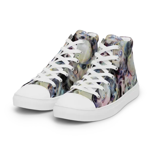 Opaline Drift on a Women's High Top Canvas Shoes