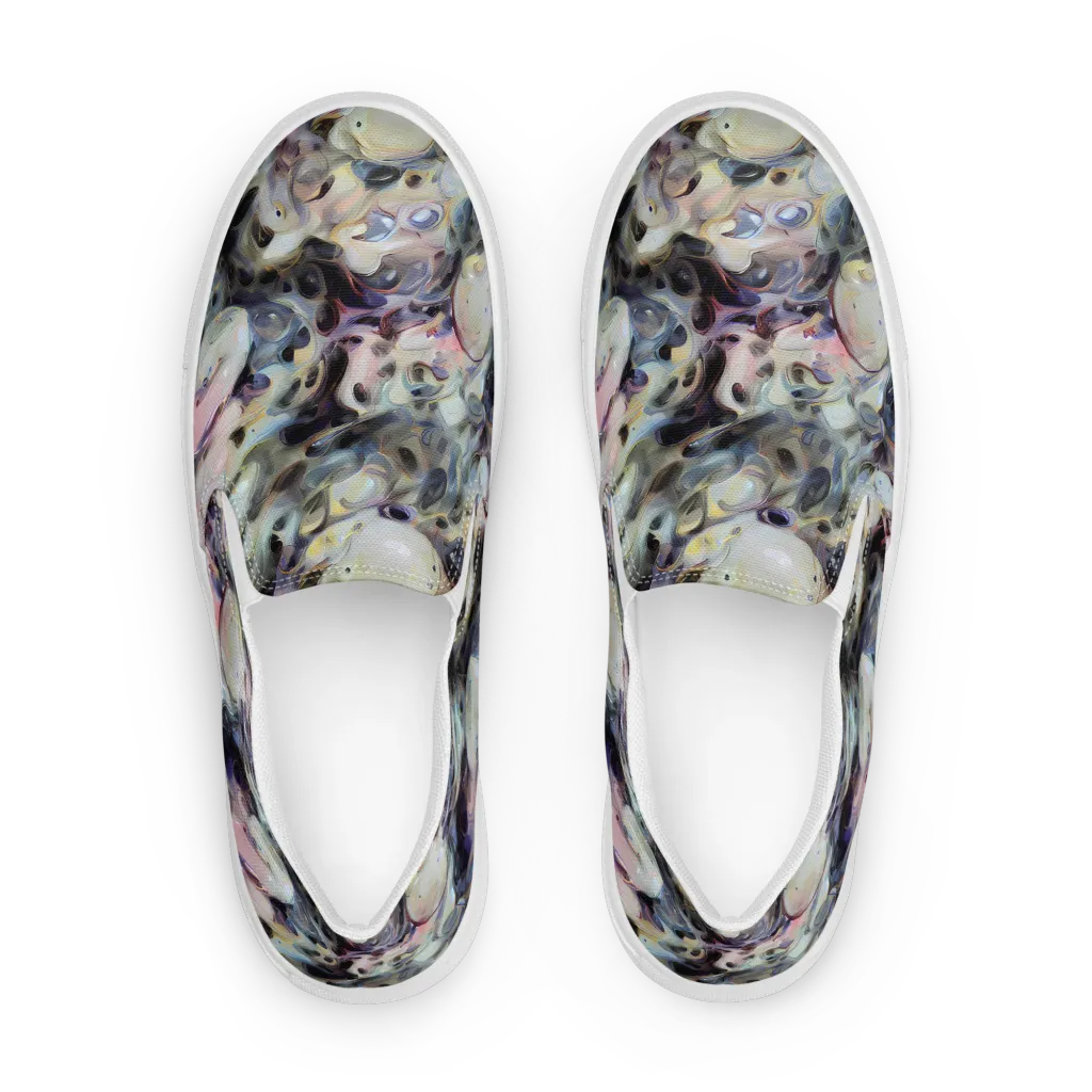 Opaline Drift on Men's Slip-On Canvas Shoes — Front