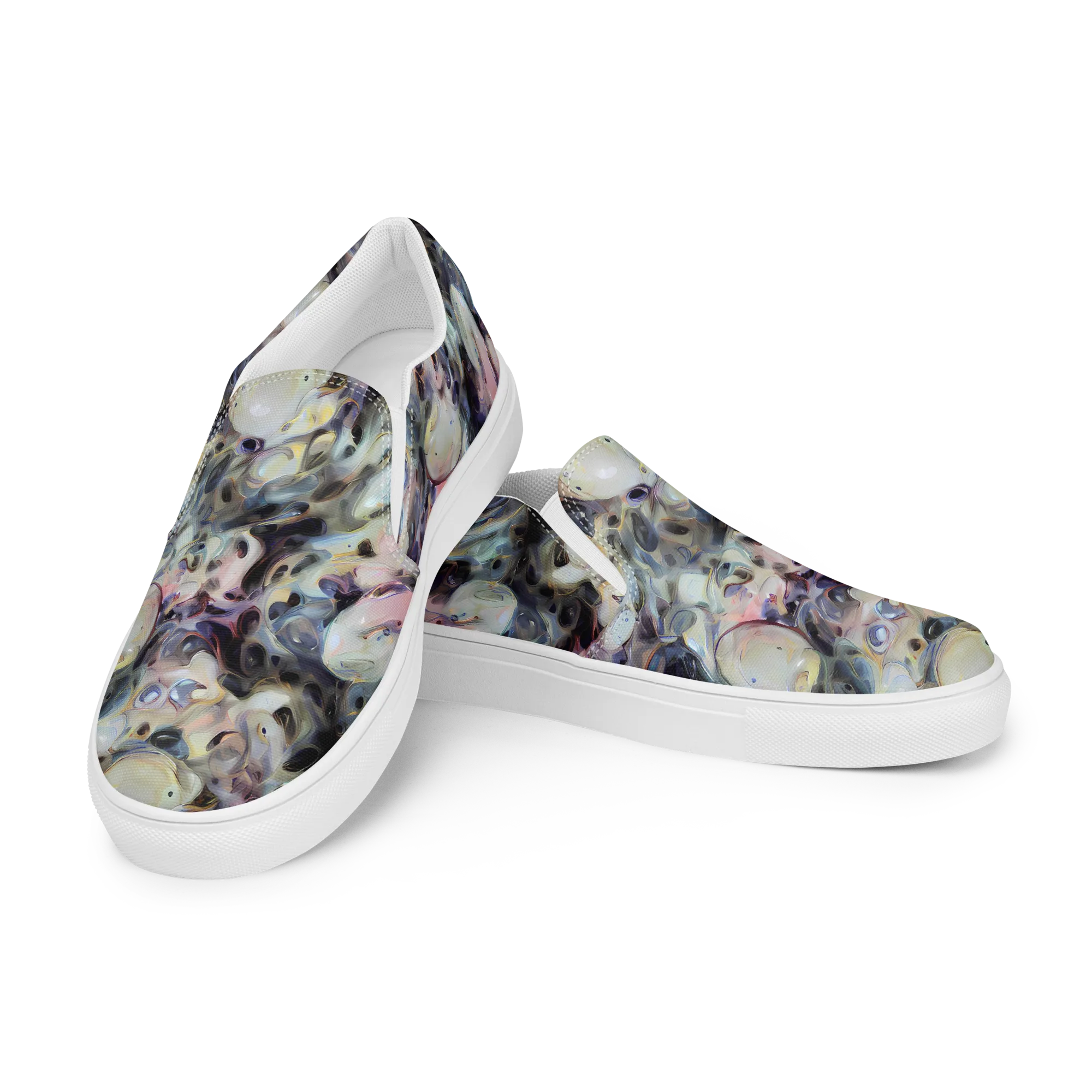 Opaline Drift on Men's Slip-On Canvas Shoes — Left Front