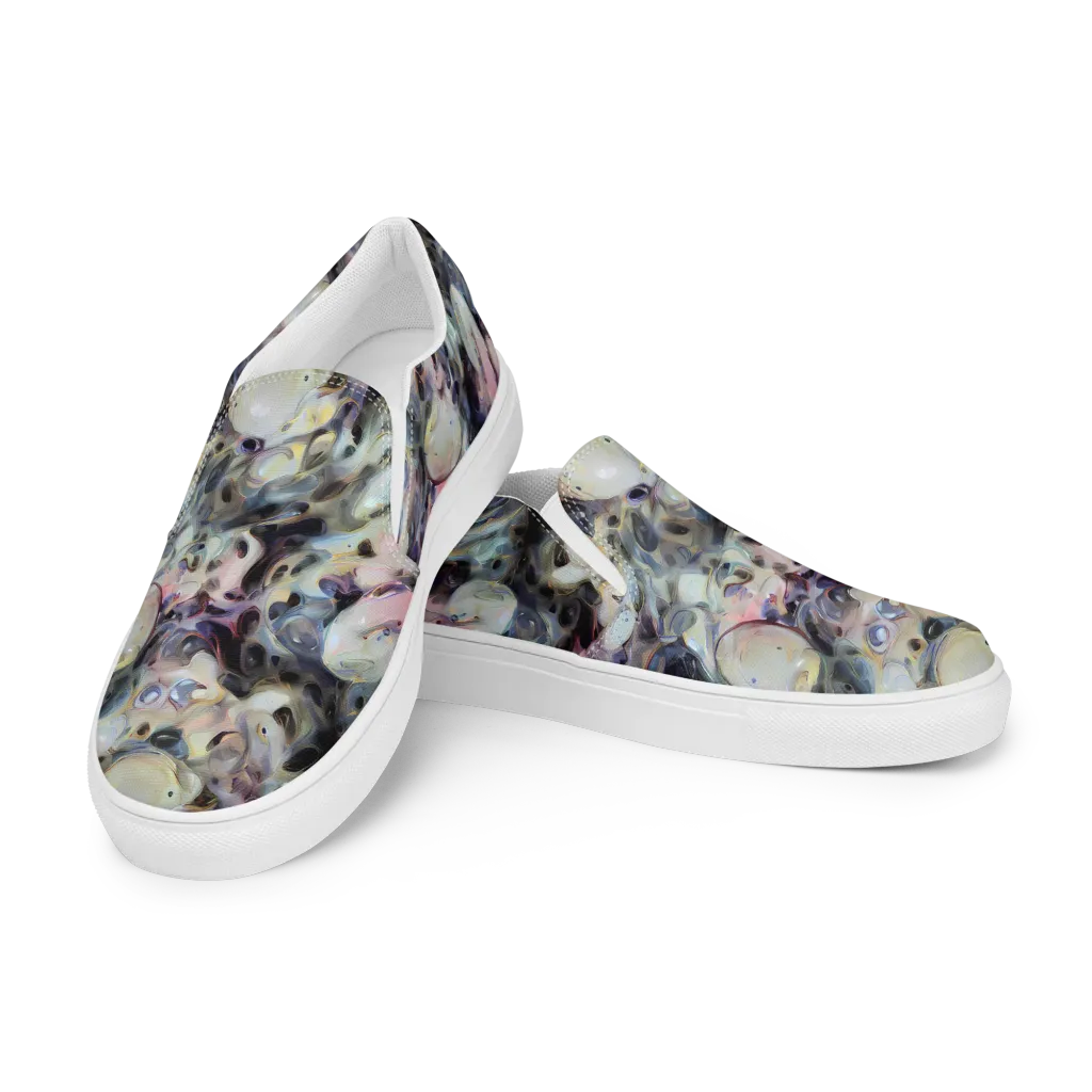 Opaline Drift on Men's Slip-On Canvas Shoes — Left Front