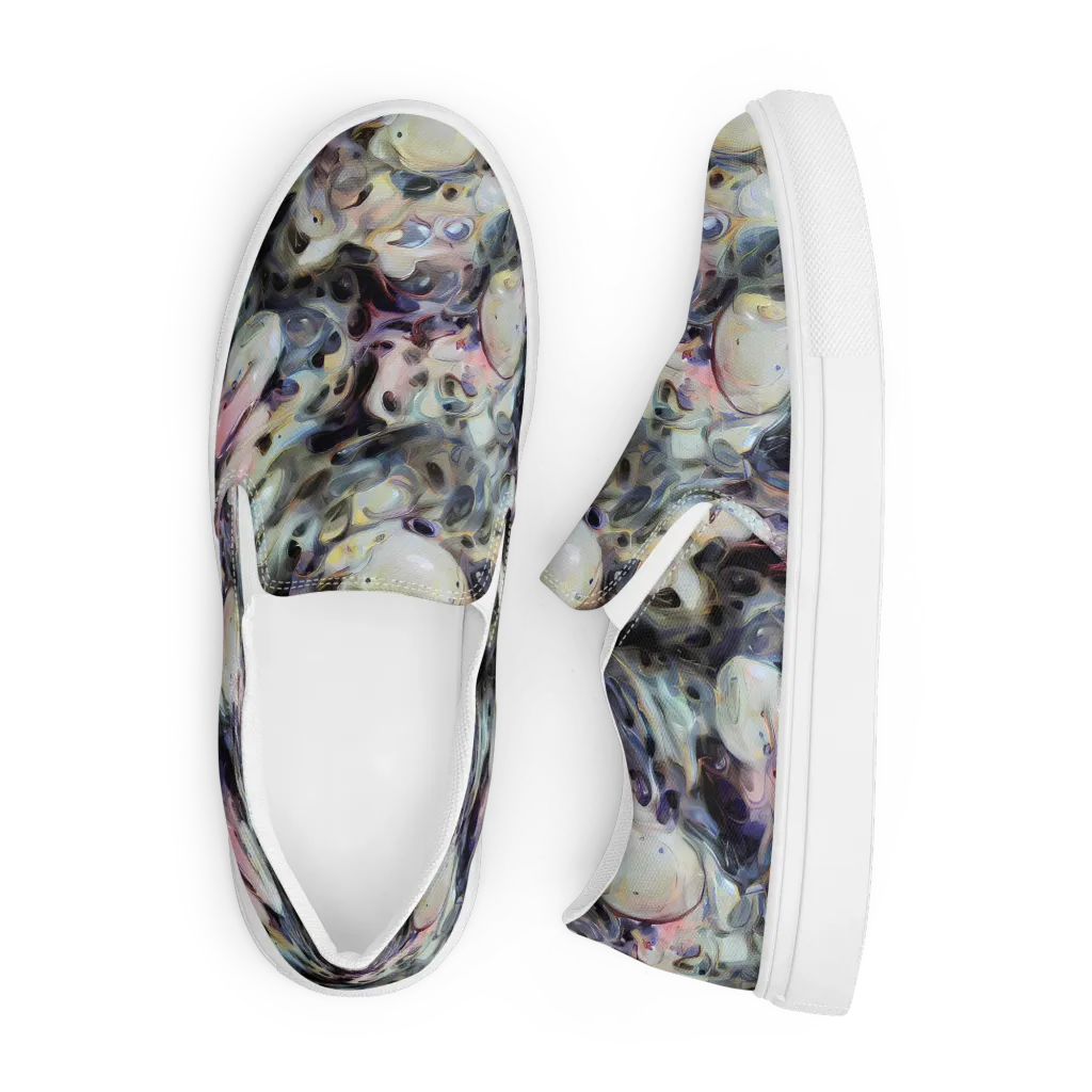 Opaline Drift on Men's Slip-On Canvas Shoes — Front